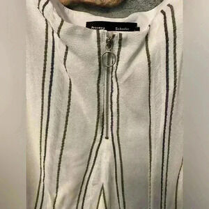 Womens Palazzo Striped Wide Leg Flowing white black pockets Proenza Schouler 6